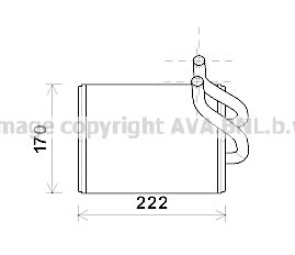 AVA QUALITY COOLING Теплообменник, отопление салона KA6170